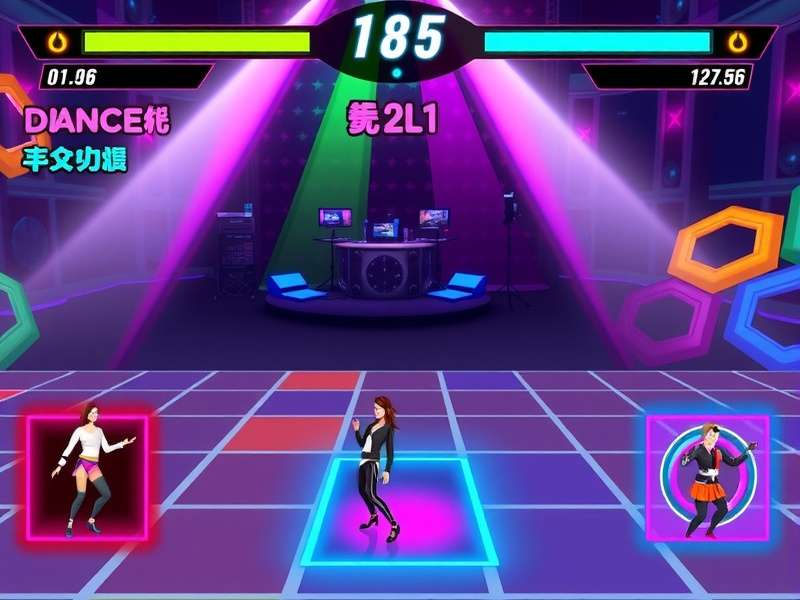 Dance Dynamo Delight showing different difficulty levels and dance moves